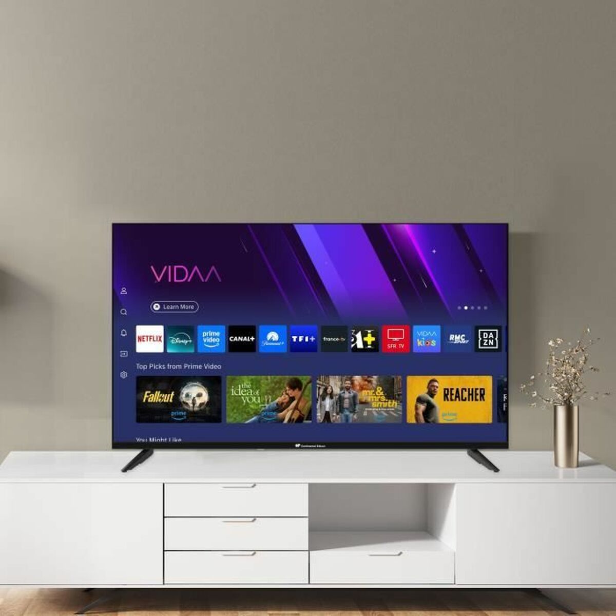 Continental Edison, Смарт телевизор 40" Full HD LED HDR10 FullArray CELED40SVFHD25B6, черен