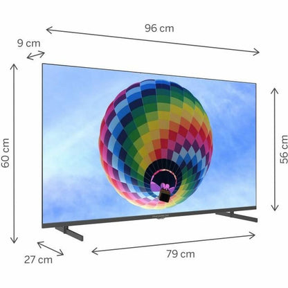 Thomson, Смарт телевизор 43" Wi-Fi 4K Ultra HD QLED HDR10 43QG4S14, сив