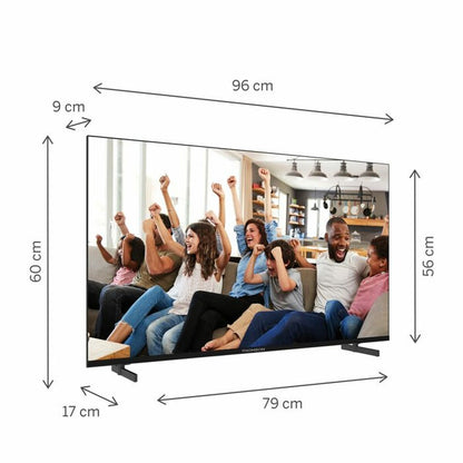 Thomson, Смарт телевизор 43" Wi-Fi 4K Ultra HD LED HDR10 43UG4S14, черен