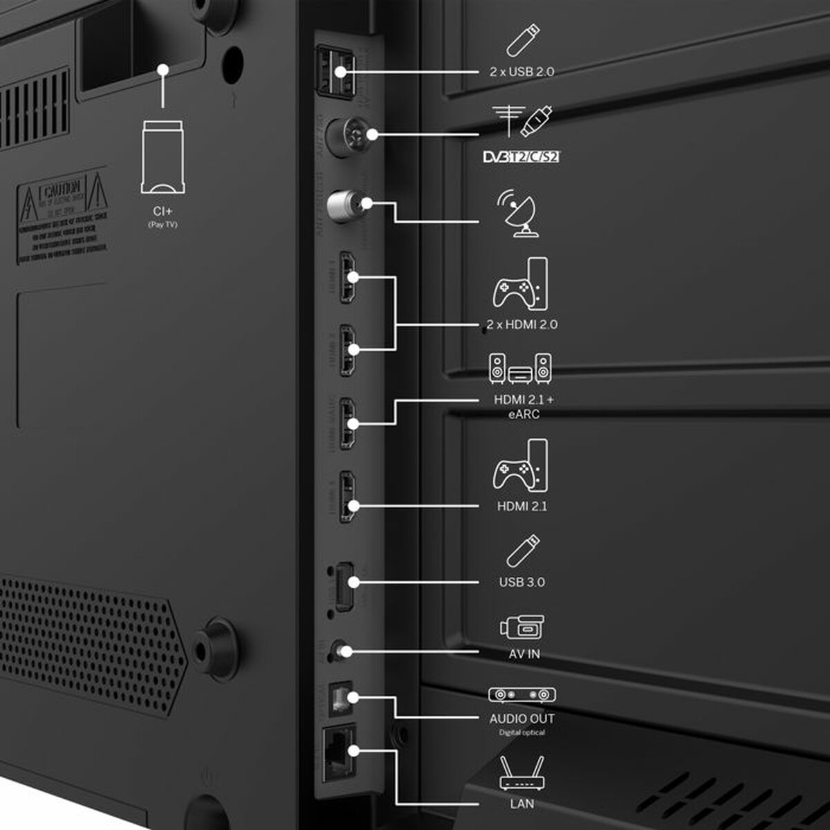 Thomson, Смарт телевизор 43" Wi-Fi 4K Ultra HD LED HDR10 43UG4S14, черен