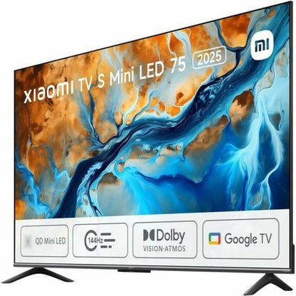 Xiaomi, Смарт телевизор 75" 4K Ultra HD LED HDR MINILED 2025, черен