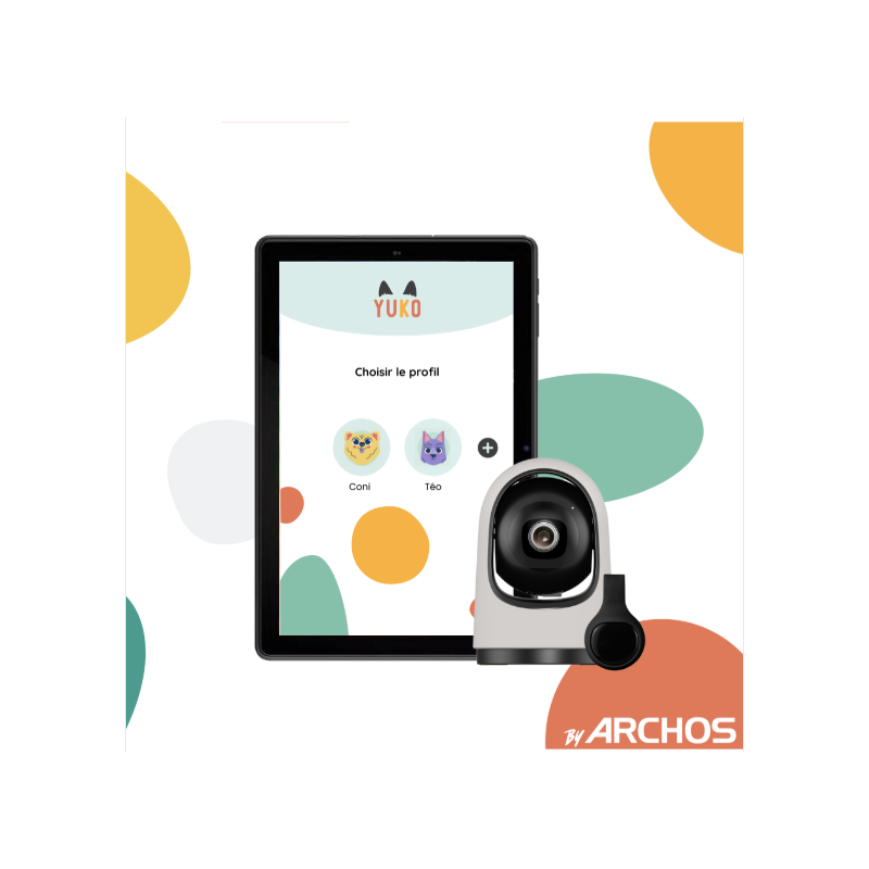 YUKO by Archos – Смарт Комплект за Грижа и Наблюдение на Домашни Любимци | Таблет + Камера + Тракер